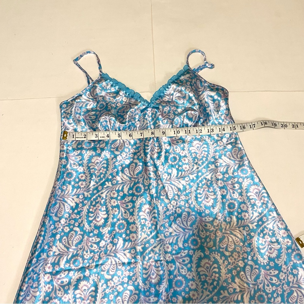 Adonna Turquoise and White Two Piece lingerie set - Picture 7 of 12